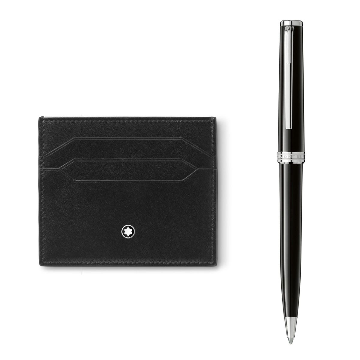 Pix Ballpoint Pen Black met Creditcardholder Set
